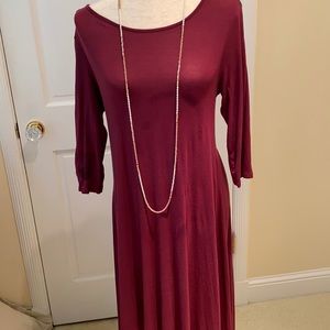 Philosophy Dress plum color